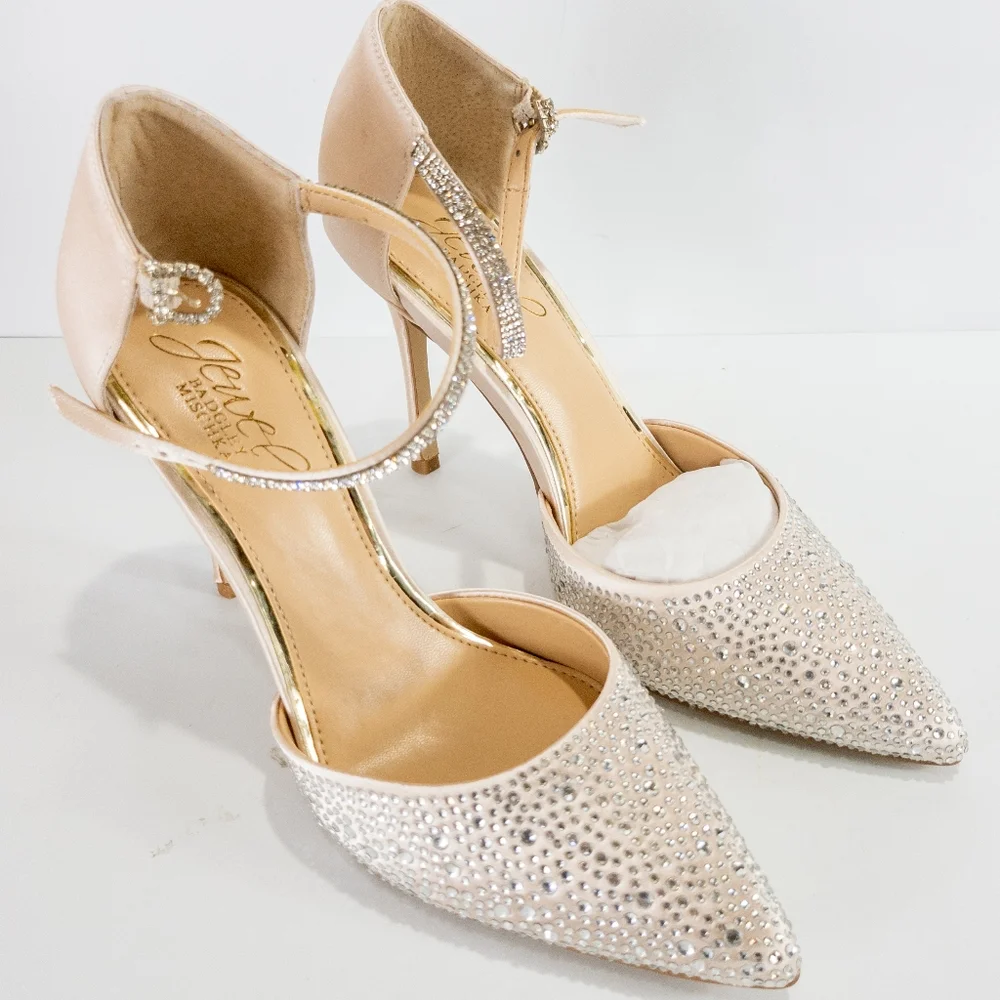 Jewel by Badgley Mischka Jailene Evening Pumps Champagne -5.5 - Picture 7 of 10